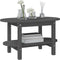 vidaXL - Salontafel - 80x45x45 - cm - massief - grenenhout - grijs