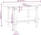 vidaXL - Salontafel - 80x45x45 - cm - massief - grenenhout - wit