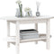 vidaXL - Salontafel - 80x45x45 - cm - massief - grenenhout - wit