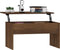 vidaXL - Salontafel - 80x50,5x41,5 - cm - bewerkt - hout - bruin - eikenkleur