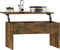vidaXL - Salontafel - 80x50,5x41,5 - cm - bewerkt - hout - gerookt - eikenkleurig