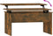 vidaXL - Salontafel - 80x50,5x41,5 - cm - bewerkt - hout - gerookt - eikenkleurig