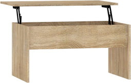 vidaXL - Salontafel - 80x50,5x41,5 - cm - bewerkt - hout - sonoma - eikenkleurig