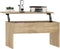 vidaXL - Salontafel - 80x50,5x41,5 - cm - bewerkt - hout - sonoma - eikenkleurig