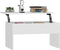 vidaXL - Salontafel - 80x50,5x41,5 - cm - bewerkt - hout - wit