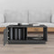 vidaXL - Salontafel - 80x50x35,5 - cm - massief - grenenhout - grijs