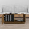 vidaXL - Salontafel - 80x50x35,5 - cm - massief - grenenhout - honingbruin
