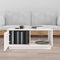 vidaXL - Salontafel - 80x50x35,5 - cm - massief - grenenhout - wit