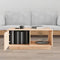 vidaXL - Salontafel - 80x50x35,5 - cm - massief - grenenhout - zwart