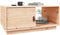 vidaXL - Salontafel - 80x50x35,5 - cm - massief - grenenhout - zwart