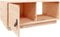 vidaXL - Salontafel - 80x50x35,5 - cm - massief - grenenhout - zwart