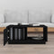 vidaXL - Salontafel - 80x50x35,5 - cm - massief - grenenhout - zwart