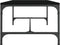 vidaXL - Salontafel - 80x50x35 - cm - bewerkt - hout - zwart