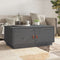 vidaXL - Salontafel - 80x50x35 - cm - massief - grenenhout - grijs