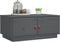 vidaXL - Salontafel - 80x50x35 - cm - massief - grenenhout - grijs
