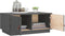 vidaXL - Salontafel - 80x50x35 - cm - massief - grenenhout - grijs