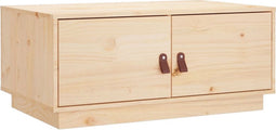 vidaXL - Salontafel - 80x50x35 - cm - massief - grenenhout