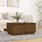 vidaXL - Salontafel - 80x50x35 - cm - massief - grenenhout - honingbruin