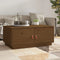 vidaXL - Salontafel - 80x50x35 - cm - massief - grenenhout - honingbruin