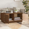 vidaXL - Salontafel - 80x50x35 - cm - massief - grenenhout - honingbruin