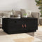 vidaXL - Salontafel - 80x50x35 - cm - massief - grenenhout - zwart