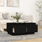 vidaXL - Salontafel - 80x50x35 - cm - massief - grenenhout - zwart