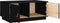 vidaXL - Salontafel - 80x50x35 - cm - massief - grenenhout - zwart