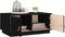 vidaXL - Salontafel - 80x50x35 - cm - massief - grenenhout - zwart