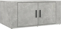 vidaXL - Salontafel - 80x50x36 - cm - bewerkt - hout - betongrijs
