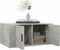 vidaXL - Salontafel - 80x50x36 - cm - bewerkt - hout - betongrijs