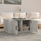 vidaXL - Salontafel - 80x50x36 - cm - bewerkt - hout - betongrijs