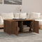 vidaXL - Salontafel - 80x50x36 - cm - bewerkt - hout - bruin - eikenkleur