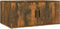 vidaXL - Salontafel - 80x50x36 - cm - bewerkt - hout - gerookt - eikenkleurig