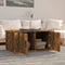 vidaXL - Salontafel - 80x50x36 - cm - bewerkt - hout - gerookt - eikenkleurig