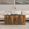 vidaXL - Salontafel - 80x50x36 - cm - bewerkt - hout - gerookt - eikenkleurig