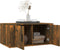 vidaXL - Salontafel - 80x50x36 - cm - bewerkt - hout - gerookt - eikenkleurig