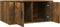 vidaXL - Salontafel - 80x50x36 - cm - bewerkt - hout - gerookt - eikenkleurig