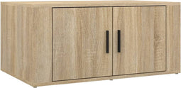 vidaXL - Salontafel - 80x50x36 - cm - bewerkt - hout - sonoma - eikenkleurig