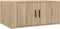 vidaXL - Salontafel - 80x50x36 - cm - bewerkt - hout - sonoma - eikenkleurig