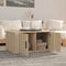 vidaXL - Salontafel - 80x50x36 - cm - bewerkt - hout - sonoma - eikenkleurig