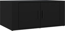 vidaXL - Salontafel - 80x50x36 - cm - bewerkt - hout - zwart