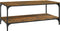vidaXL - Salontafel - 80x50x40 - cm - bewerkt - hout - gerookt - eikenkleurig
