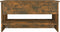 vidaXL - Salontafel - 80x50x40 - cm - bewerkt - hout - gerookt - eikenkleurig