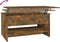 vidaXL - Salontafel - 80x50x40 - cm - bewerkt - hout - gerookt - eikenkleurig
