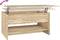vidaXL - Salontafel - 80x50x40 - cm - bewerkt - hout - sonoma - eikenkleurig