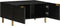 vidaXL - Salontafel - 80x50x40 - cm - bewerkt - hout - zwart