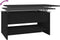 vidaXL - Salontafel - 80x50x40 - cm - bewerkt - hout - zwart