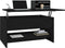 vidaXL - Salontafel - 80x50x40 - cm - bewerkt - hout - zwart