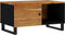 vidaXL - Salontafel - 80x50x40 - cm - massief - acaciahout - en - bewerkt - hout