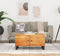 vidaXL - Salontafel - 80x50x40 - cm - massief - acaciahout - en - bewerkt - hout